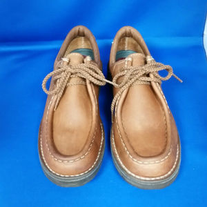 Rockport tan leather walking shoes. Size 6-1/2.